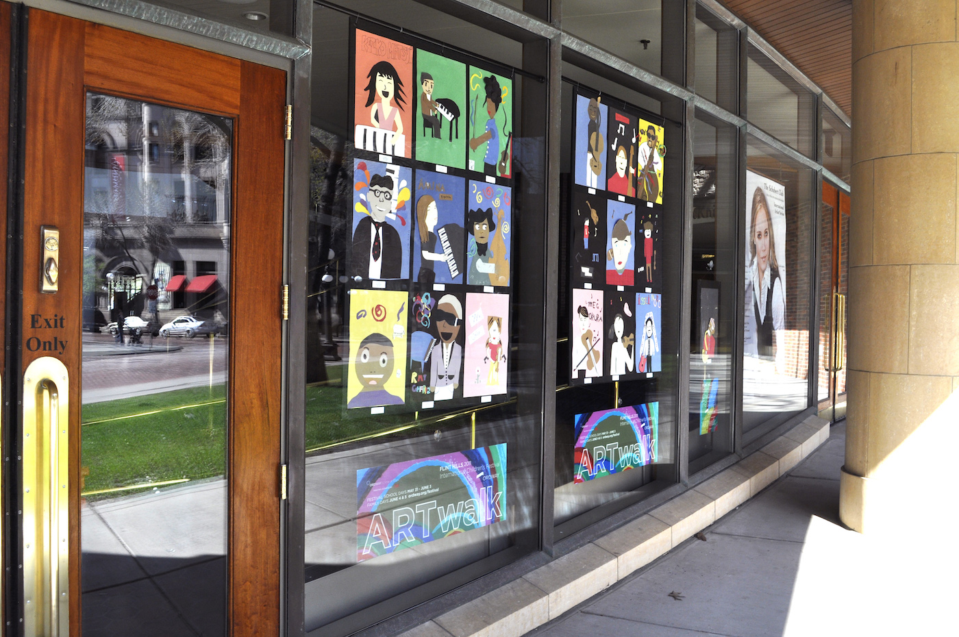 Jazz Portraits installed at The Ordway
